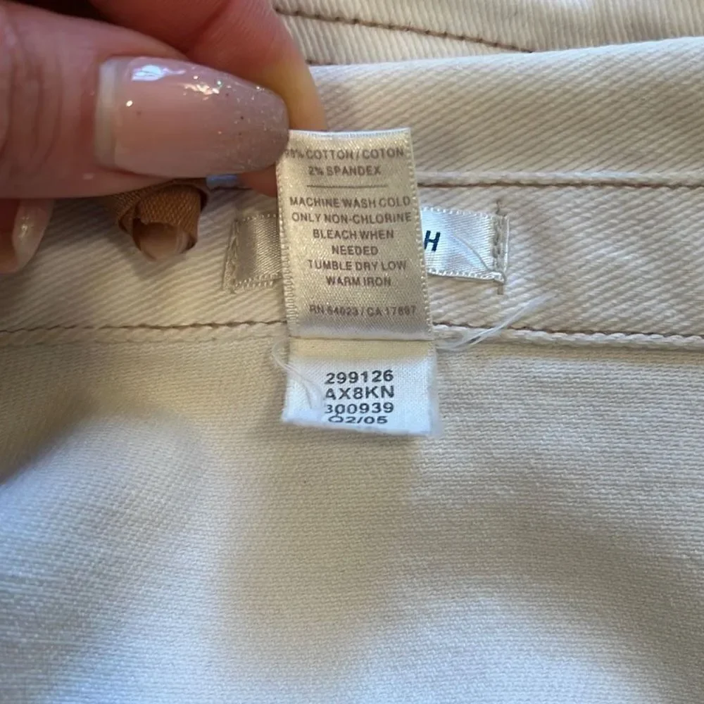 Stretch Women's White Denim Jacket